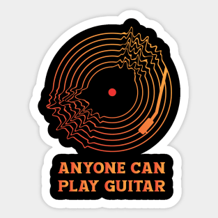 ANYONE CAN PLAY GUITAR (RADIOHEAD) Sticker